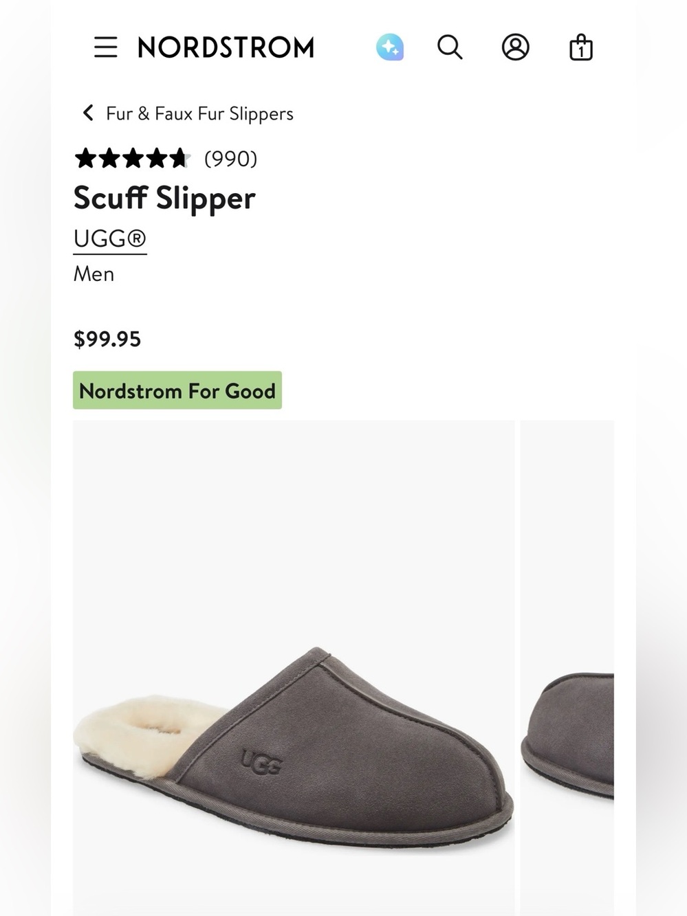 UGG Men’s Scuff Slippers - Picture 7 of 7